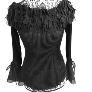 Boa Neckline Off Shoulder Top